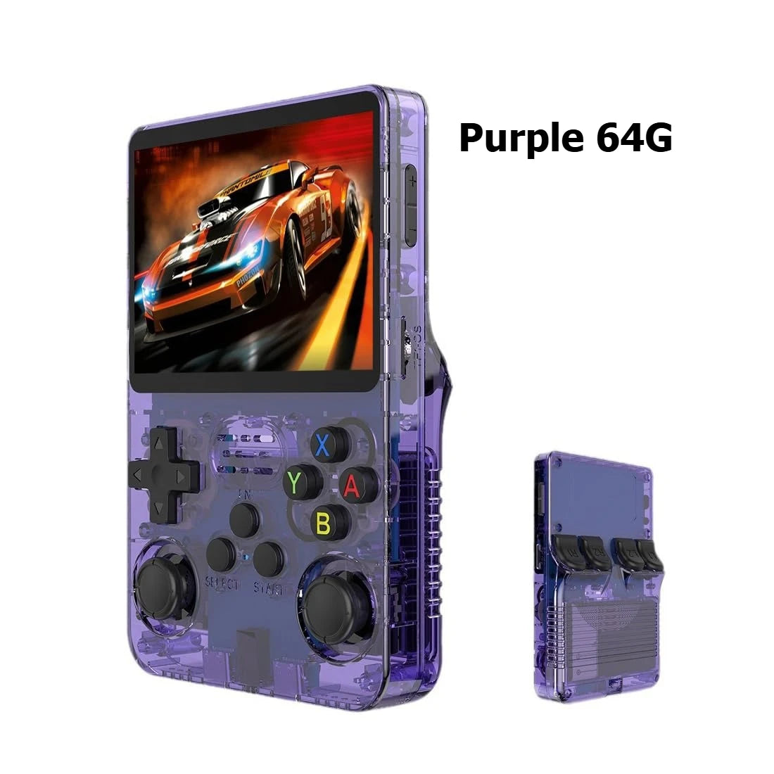 Open Source R36S Retro Handheld Video Game Console Linux System 3.5 Inch IPS Screen Portable Pocket Video Player R35S 64GB Games